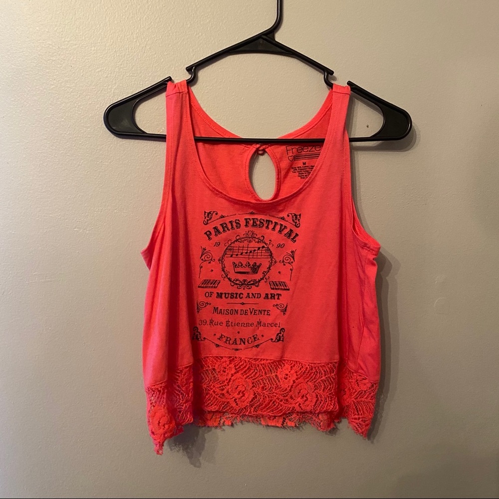 Pink crop top